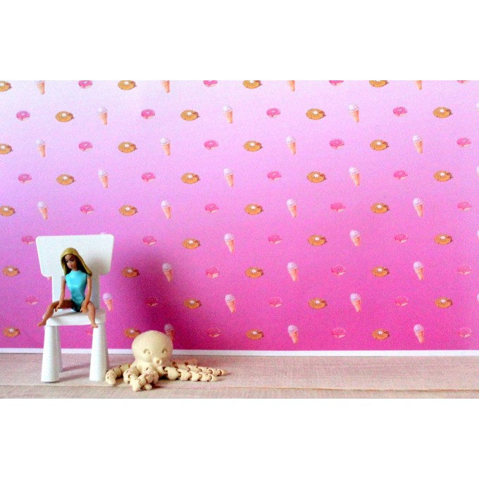 Dollhouse Decorating More free printable dollhouse wallpaper  Doll  house wallpaper Dollhouse decorating Doll house flooring