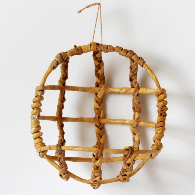 1:12 scale hanging chair, miniature egg cane swing 
