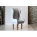 Miniature chair 1:6 scale handmade romantic blue lace