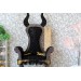 Miniature devil chair 1:4 scale. Wooden dollhouse furniture 