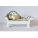 Miniature Victorian sofa 1:12 scale. Gypsum dollhouse