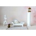 Miniature Victorian sofa 1:12 scale. Gypsum dollhouse