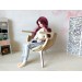 Miniature chair, 1/3 scale modern dollhouse shell armchair 
