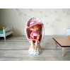 1/12 peacock chair, wicker miniature furniture bjd