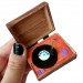 Miniature record player with vinyl record. 1:6 scale dollhouse