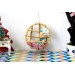 1/12 scale hanging chair, boho dollhouse furniture