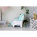 Miniature minky sofa, 1:6 scale dollhouse furniture BJD doll