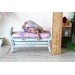 Miniature antique backless sofa, Victorian chaise lounge