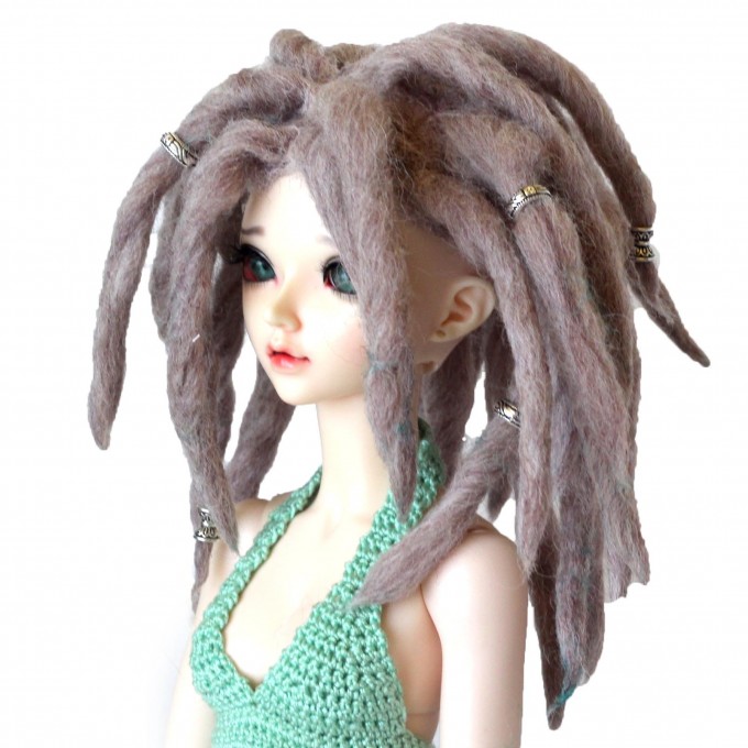Minifee doll dreads locs wig, dreadlocks mnf 1:4 scale BJD