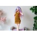 Popovy sisters doll dress, crochet outfit for 1:4 scale BJD dolls