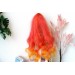 Popovy sisters doll wig curl extra long ginger carrot orange