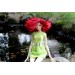 Popovy sisters doll wig, dark red short hair for 1:4 scale BJD