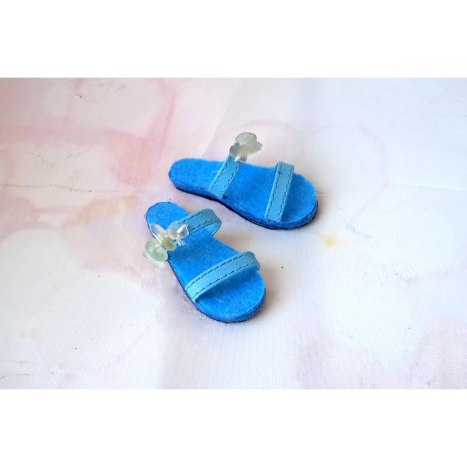 Minifee sandals with stones miniature shoes 1:4 scale BJD