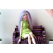 Popovy sisters doll wig unicorn, long straight hair for 1:4