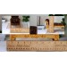 Miniature gold luxury Victorian couch, dollhouse sofa wood 