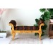 Miniature gold luxury Victorian couch, dollhouse sofa wood 