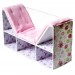 Bookcase chair 2 in 1 miniature dollhouse furniture