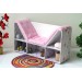 Bookcase chair 2 in 1 miniature dollhouse furniture