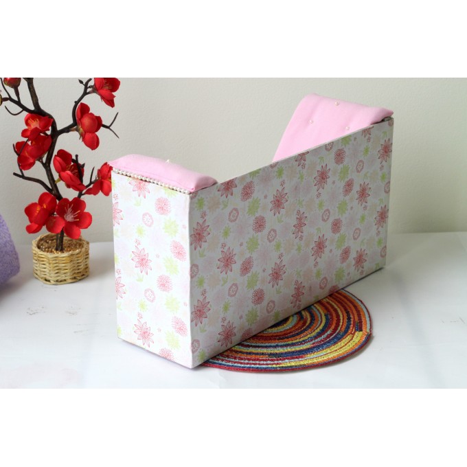 Bookcase chair 2 in 1 miniature dollhouse furniture