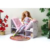 Bookcase chair 2 in 1 miniature dollhouse furniture