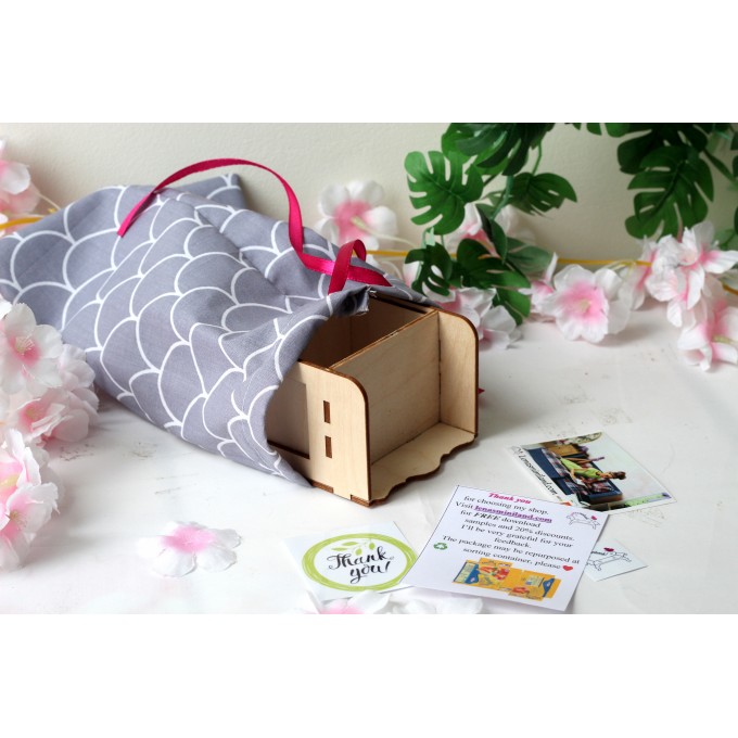 Christmas gift bag, reusable fabric sack for present, elegant