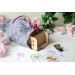 Christmas gift bag, reusable fabric sack for present, elegant