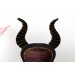 Miniature chair with horns, goth devil dollhouse furniture. 