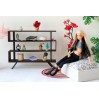 Miniature industrial bookcase, modern dollhouse 