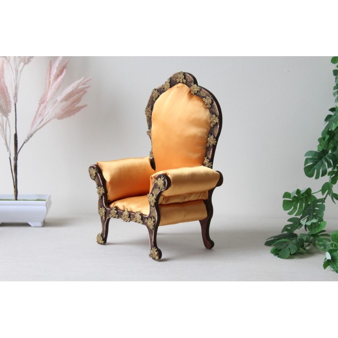 Pre-order Miniature chair luxury 1:6 scale dollhouse furniture