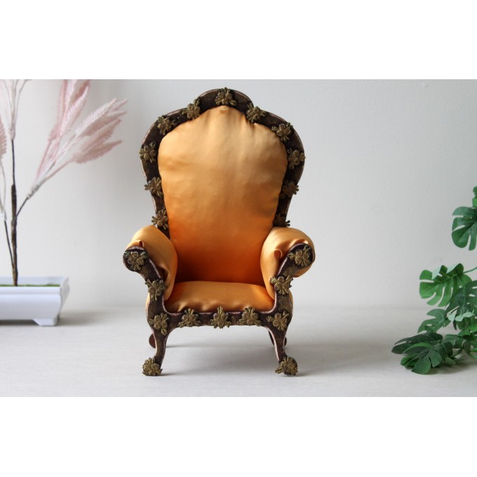 Pre-order Miniature chair luxury 1:6 scale dollhouse furniture