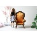 Pre-order Miniature chair luxury 1:6 scale dollhouse furniture