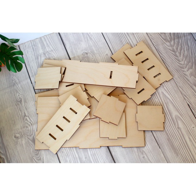 Miniature modern table digital file, laser cut dollhouse