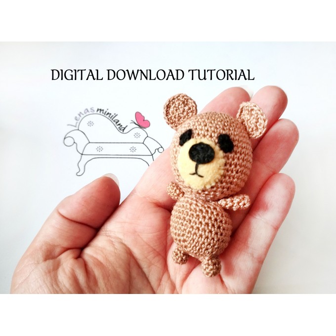 Crochet teddy bear tutorial amigurumi toy pattern