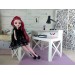 Miniature desk with chair digital download, 1:6 scale