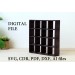 Miniature furniture laser cut vector file Instant 