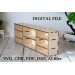 Miniature dollhouse bookcase drawer digital file, BJD