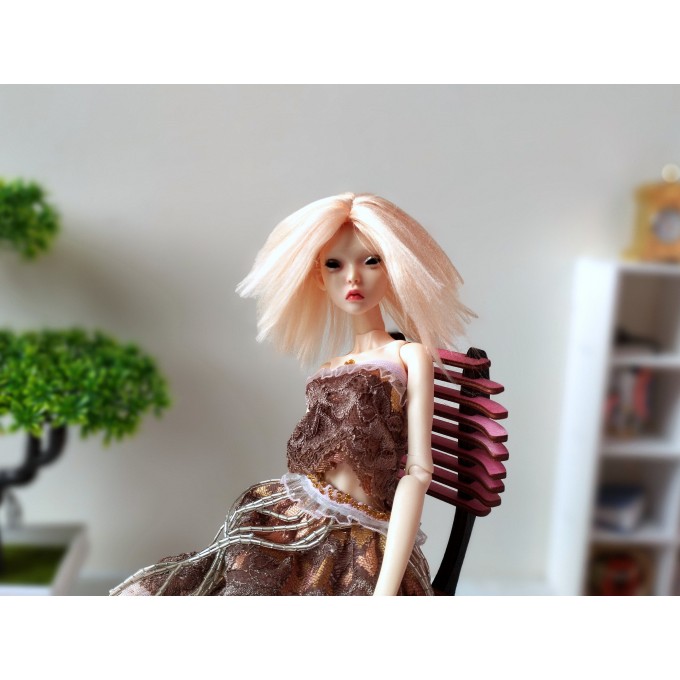 Short haircut for Popovy Sisters BJD dolls. Viscose elastic 