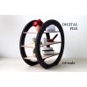 Miniature circular bookcase digital file, modern
