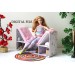 Miniature bookcase chair digital file, dollhouse