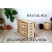 Miniature drawer digital download file, dollhouse prop