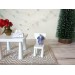 Miniature elephant cotton felt dollhouse nursery 