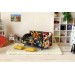 Miniature sofa 1:6 scale bright colorful dollhouse