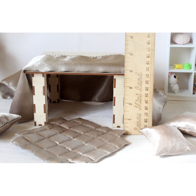 Miniature kotatsu table, traditional Japanese warm heated 