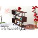 Miniature industrial modern bookcase digital file kit