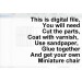 Miniature simple chair laser cut download file