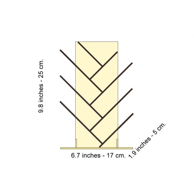 Miniature modern bookcase tree digital download