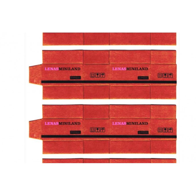 Miniature dollhouse printable box 3 sizes package post 