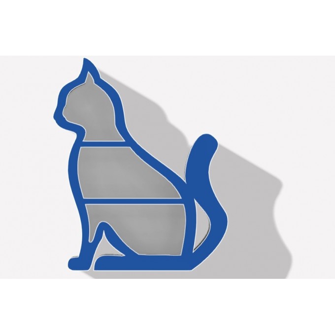 Tiny dollhouse cat shelf digital file, download miniature