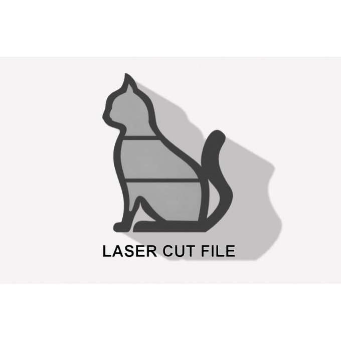 Tiny dollhouse cat shelf digital file, download miniature