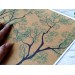 Gold miniature wallpaper digital download file, tree 